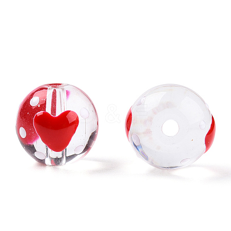 Transparent Handmade Lampwork Beads LAMP-T011-31B-1