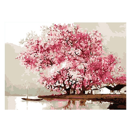 Sakura Tree DIY Scenery Diamond Painting Kit PW-WGF6765-01-1