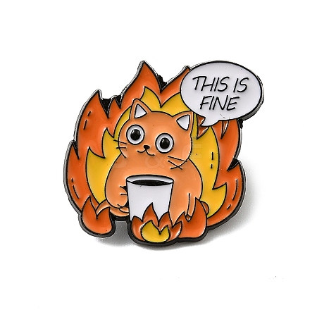 Fine Thmem Enamel Pin LS-JEWB-K018-30B-EB-1