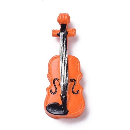 Creative Mini Resin Violin DJEW-C001-03-1
