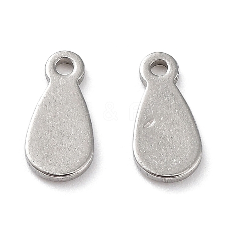 Non-Tarnish 201 Stainless Steel Charms STAS-K259-09P-1