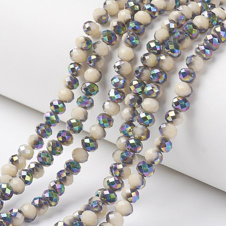 Electroplate Opaque Glass Beads Strands LS-EGLA-A034-P4mm-Q06-1