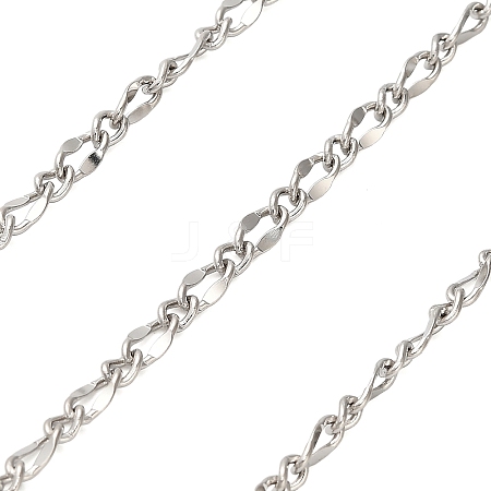 304 Stainless Steel Twisted Dapped Chains CHS-A016-28P-A-1