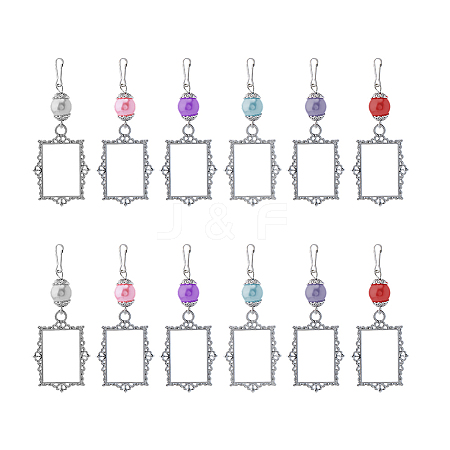 2 Sets Alloy Painting Frame Pendant Decorations FIND-UN0002-04-1