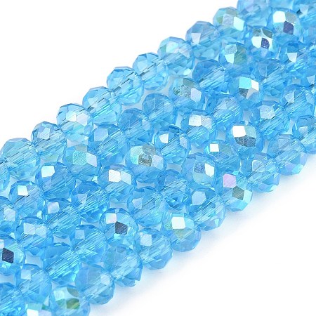 Electroplate Glass Beads Strands LS-EGLA-A044-T4mm-L08-1