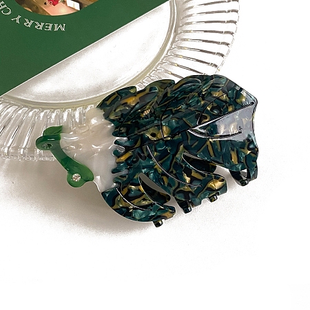 Leaf Cellulose Acetate Claw Hair Clips PW-WG770E1-02-1