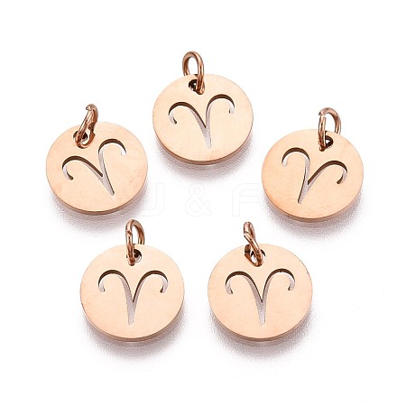 304 Stainless Steel Charms STAS-Q201-T445-1R-1