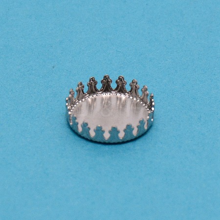 304 Stainless Steel Plain Edge Bezel Cups LS-STAS-WH0031-08P-02-1
