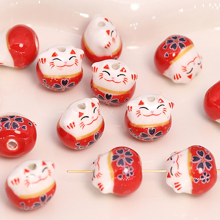 Handmade Porcelain Beads PW-WG11384-02-1