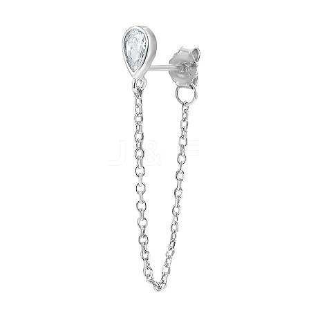 925 Sterling Silver Tassel Earrings Moon/Flower Earrings BD3845-4-1