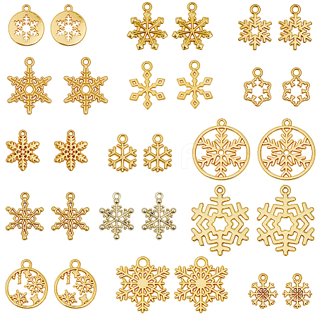 150Pcs 15 Styles Alloy Pendants FIND-SC0012-03-1