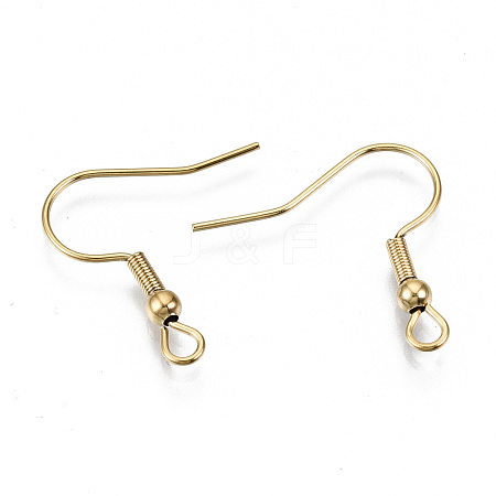 304 Stainless Steel Earring Hooks STAS-S111-001G-NR-1