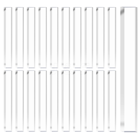 100Pcs Transparent Acrylic Sheets FIND-GA0007-20C-1