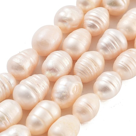 Natural Cultured Freshwater Pearl Beads Strands PEAR-P062-14A-1