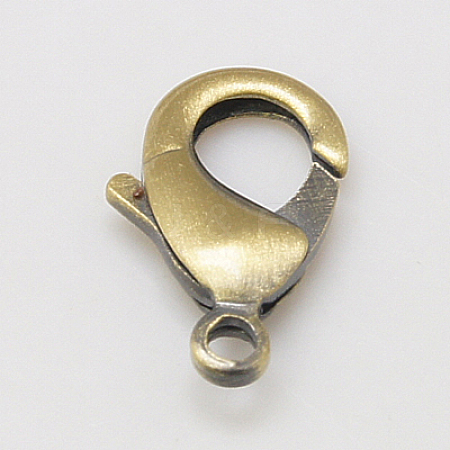 Brass Lobster Claw Clasps KK-903-AB-1