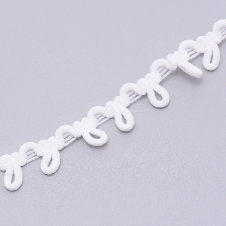 Chinlon Elastic Force Lace Trim Cotton String Threads for Jewelry Making EW-WH0009-01A-1