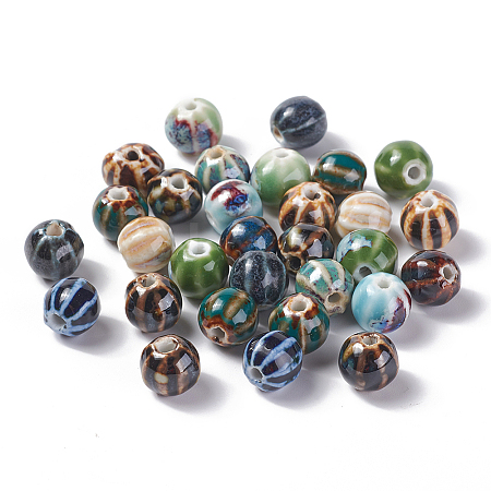 Handmade Porcelain Beads X-PORC-S498-24-M-1