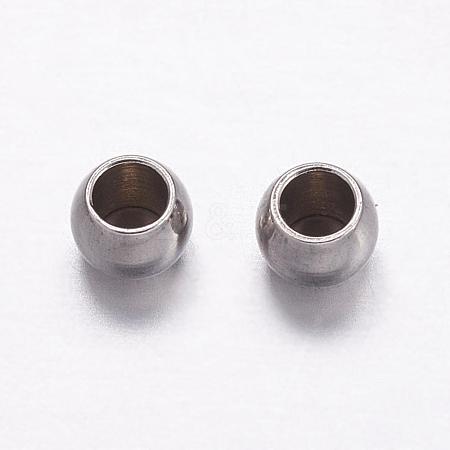 Tarnish Resistant 201 Stainless Steel Spacer Beads STAS-K146-057-C-1