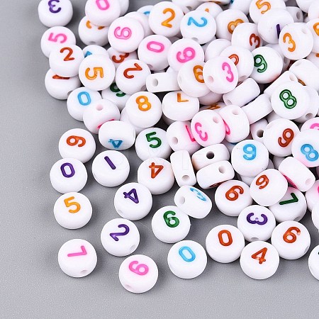 Opaque Acrylic Beads SACR-Q001-12D-1