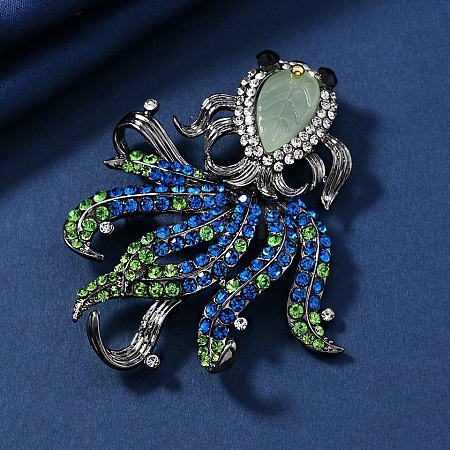 Goldfish Alloy Rhinestone Brooches PW-WG29E88-01-1