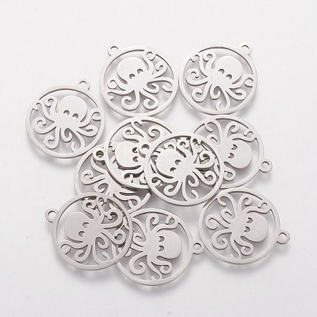 Non-Tarnish 201 Stainless Steel Pendants STAS-Q201-T398-1