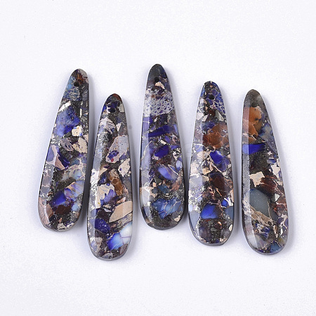 Synthetic Regalite/Imperial Jasper/Sea Sediment Jasper Pendants G-S366-006B-1