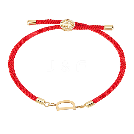 1Pc Adjustable Nylon Cord Slider Bracelets for Women BJEW-LP0001-32D-02-1