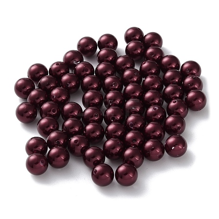 Plastic Imitation Pearl Beads X-FIND-M059-01C-02-1