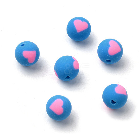 Handmade Polymer Clay Beads CLAY-I011-01B-12-1