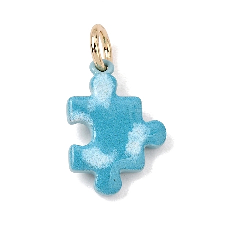 Printed Brass Pendants KK-CBAB1CA-15G-1