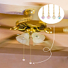 4Pcs Luminous Glass Charms Ceiling Fan Pull Chain Extenders HJEW-LP00031-3
