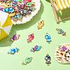 45Pcs 9 Colors Alloy Enamel Connector Charms FIND-CJ0002-85-5