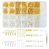 Gold and Silver Mixed Material Earring Findings Sets DIY-YW0009-60-1