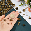 160Pcs 8 Styles Alloy Bead Cone & Caps FIND-FH0017-48-3