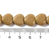 Synthetic Yellow Goldstone Beads Strands G-I372-A11-01-3