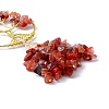 Wire Wrapped Chips Natural Mixed Goldstone Big Pendant Decorations HJEW-H057-03-6