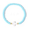 Bohemian Glass Beads Stretch Bracelets KO2121-6-1
