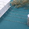 10M 304 Stainless Steel Heart Link Chains STAS-SZ0003-37-8