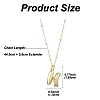 1Pc Initial Letter Brass Pendant Necklaces NJEW-YW0001-24H-2