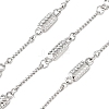 304 Stainless Steel Rectangle Link Chains CHS-H117-03P-1