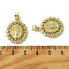 Brass Micro Pave Cubic Zirconia Pendants KK-H472-53G-G-3
