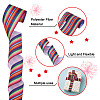 2 Rolls 2 Style Stripe Pattern Printed Polyester Grosgrain Ribbon OCOR-TA0001-38A-4