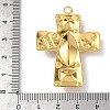 304 Stainless Steel Cubic Zirconia Pendants STAS-Z182-07G-02-3