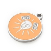 Twelve Constellations 304 Stainless Steel Enamel Pendants SA-CBAAE04-01P-06-2