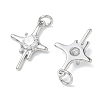 SHEGRACE Brass Clear Cubic Zirconia Pendants XGRQ3K956-566P-2