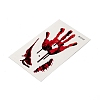 10Pcs 10 Style Halloween Horror Realistic Bloody Wound Scar Removable Temporary Water Proof Tattoos Paper Stickers AJEW-G048-03-4
