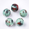 Handmade Porcelain Beads PORC-Q262-03R-1