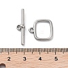 Non-Tarnish 304 Stainless Steel Toggle Clasps STAS-A092-07P-3