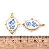 304 Stainless Steel Enamel Pendants STAS-OY002-91G-02-3