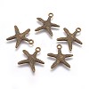 Tibetan Style Alloy Pendants TIBEP-EA306YKG-AB-FF-2